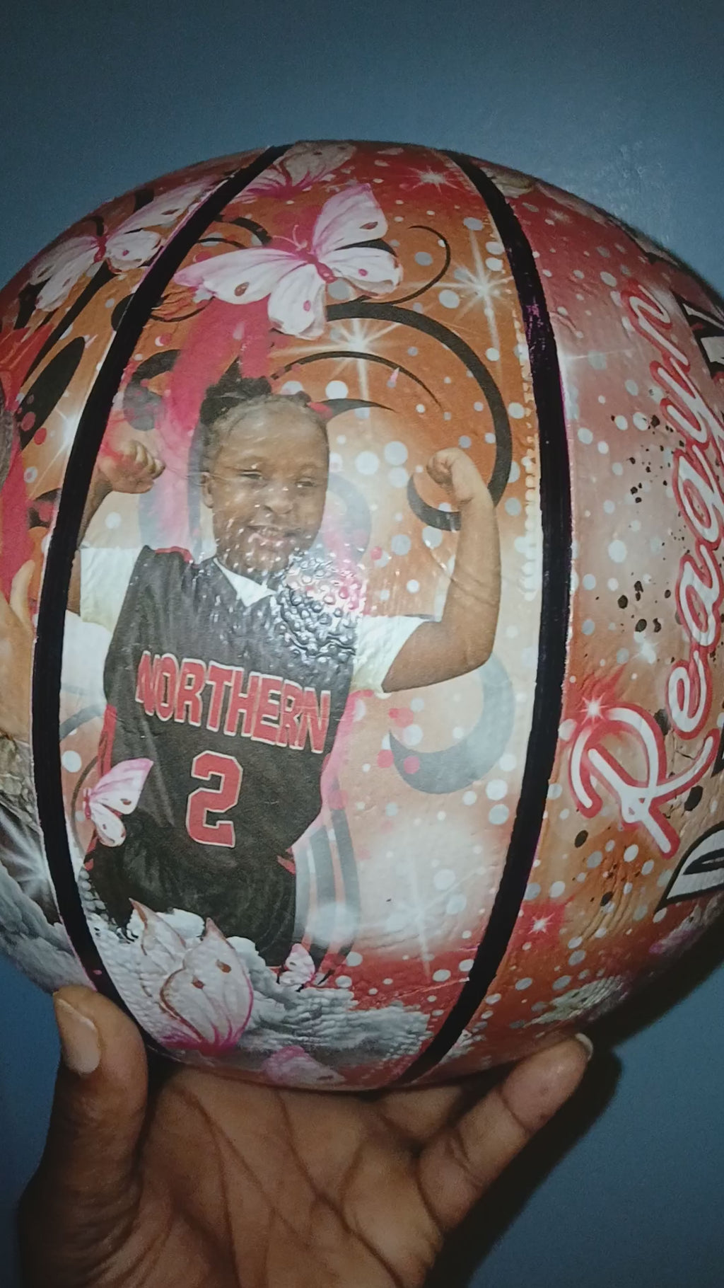 Basketball Drop Frame Template for Canva
