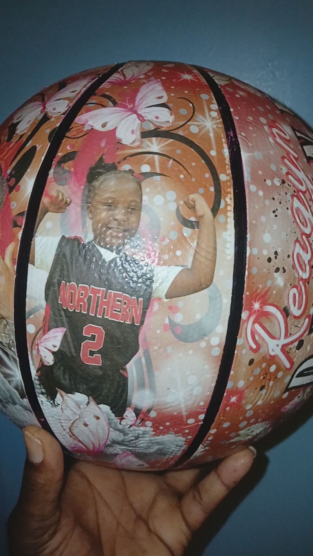Basketball Drop Frame Template for Canva