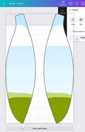 Basketball Drop Frame Template for Canva
